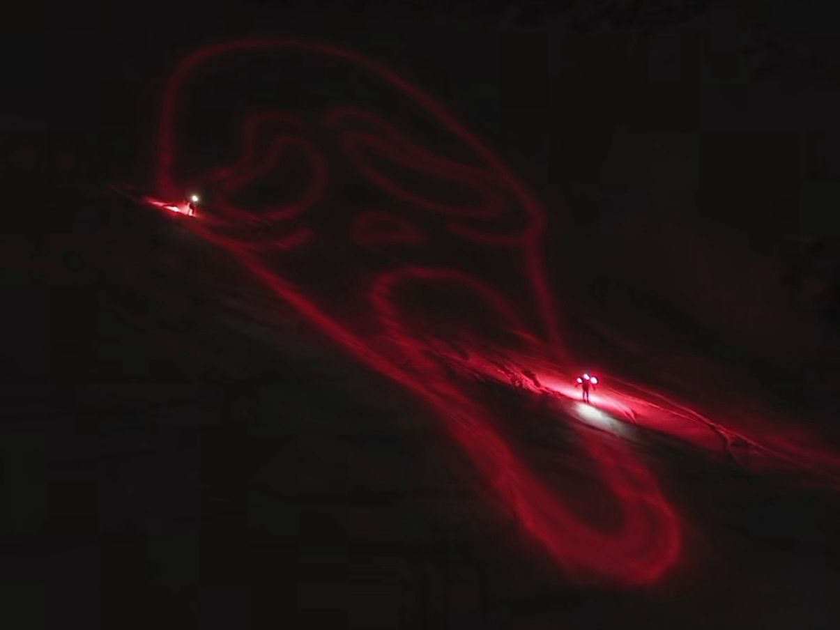 GHOSTFACE SPOTTED ON THE PRESENA GLACIER