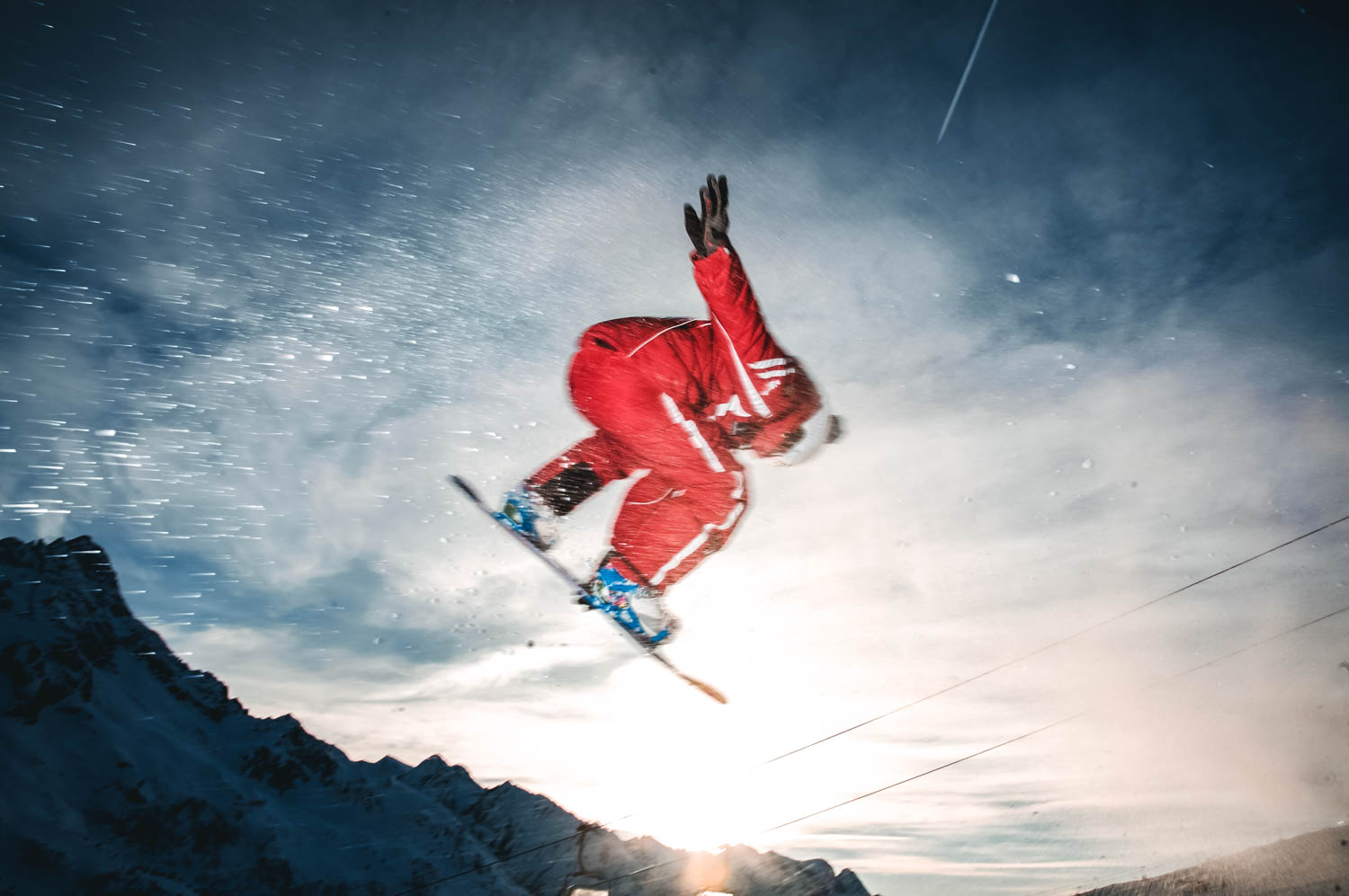 Acrobazie allo snowpark del Tonale